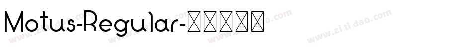 Motus-Regular字体转换