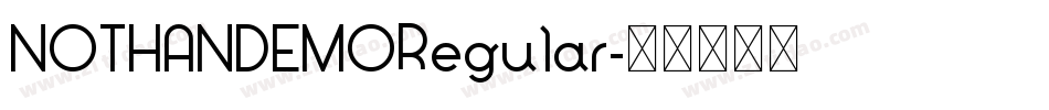 NOTHANDEMORegular字体转换