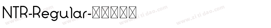 NTR-Regular字体转换