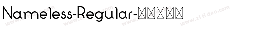 Nameless-Regular字体转换