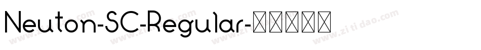 Neuton-SC-Regular字体转换