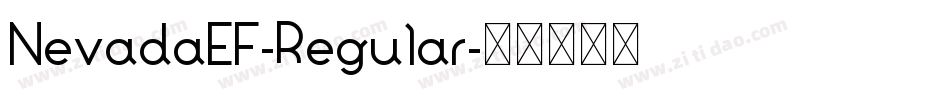 NevadaEF-Regular字体转换