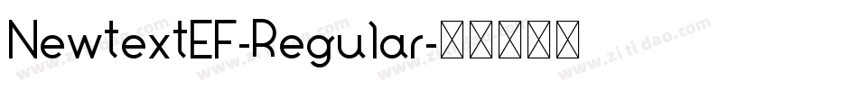 NewtextEF-Regular字体转换