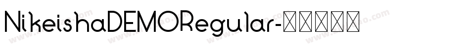 NikeishaDEMORegular字体转换