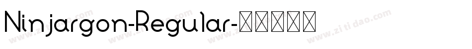 Ninjargon-Regular字体转换