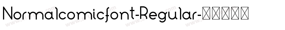 Normalcomicfont-Regular字体转换