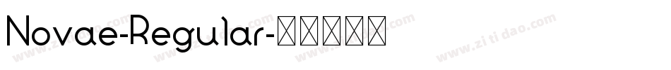 Novae-Regular字体转换