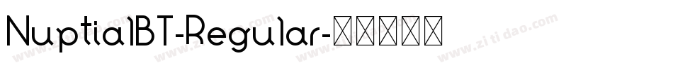 NuptialBT-Regular字体转换