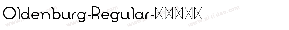 Oldenburg-Regular字体转换