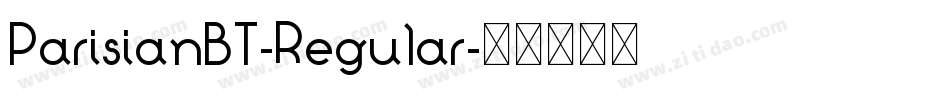 ParisianBT-Regular字体转换