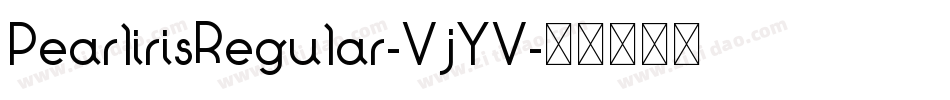 PearlirisRegular-VjYV字体转换