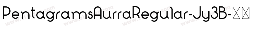 PentagramsAurraRegular-Jy3B字体转换