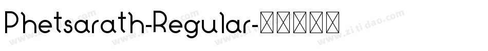 Phetsarath-Regular字体转换