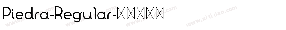 Piedra-Regular字体转换