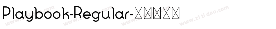 Playbook-Regular字体转换
