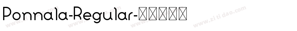 Ponnala-Regular字体转换