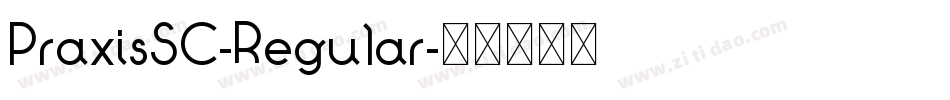 PraxisSC-Regular字体转换