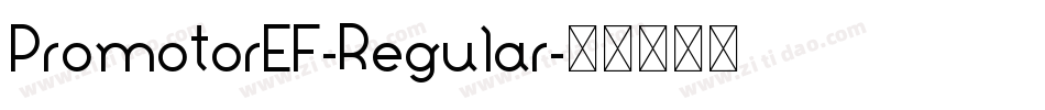 PromotorEF-Regular字体转换