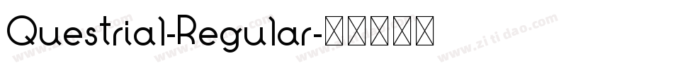 Questrial-Regular字体转换