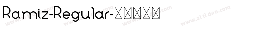 Ramiz-Regular字体转换
