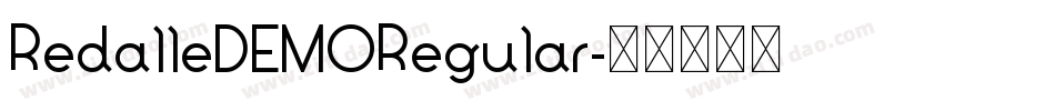 RedalleDEMORegular字体转换