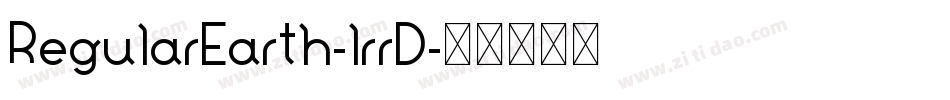 RegularEarth-lrrD字体转换