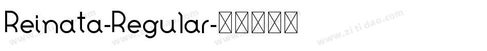 Reinata-Regular字体转换