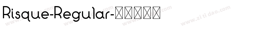 Risque-Regular字体转换 Risque-Regular字体转换
