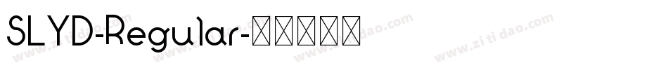 SLYD-Regular字体转换 SLYD-Regular字体转换