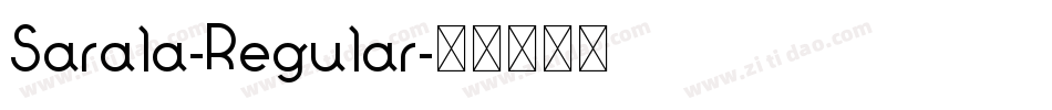 Sarala-Regular字体转换