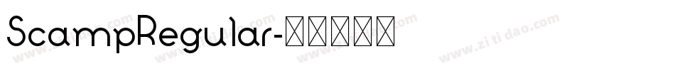 ScampRegular字体转换