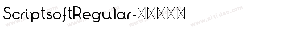 ScriptsoftRegular字体转换