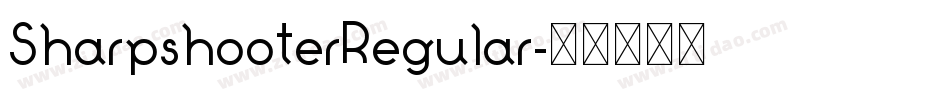 SharpshooterRegular字体转换