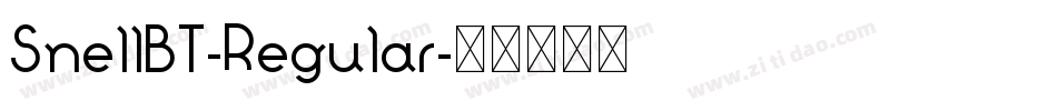 SnellBT-Regular字体转换