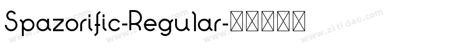 Spazorific-Regular字体转换