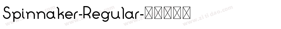 Spinnaker-Regular字体转换