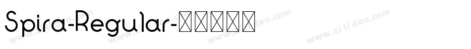 Spira-Regular字体转换