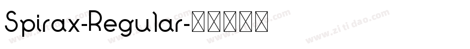 Spirax-Regular字体转换