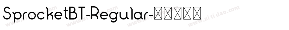 SprocketBT-Regular字体转换