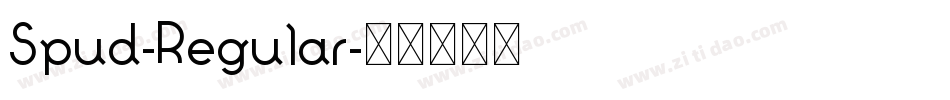 Spud-Regular字体转换