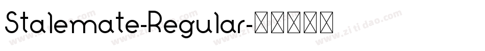Stalemate-Regular字体转换