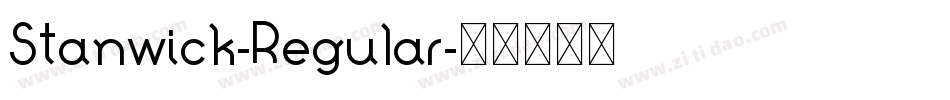 Stanwick-Regular字体转换