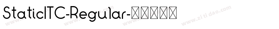 StaticITC-Regular字体转换