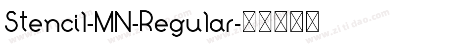 Stencil-MN-Regular字体转换