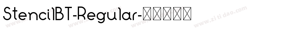 StencilBT-Regular字体转换