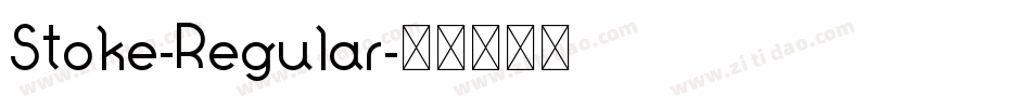 Stoke-Regular字体转换