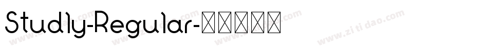 Studly-Regular字体转换