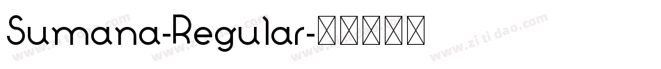 Sumana-Regular字体转换