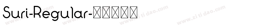 Suri-Regular字体转换