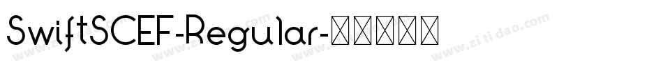 SwiftSCEF-Regular字体转换